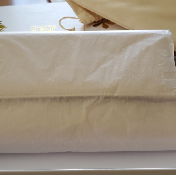 Pandora Shine gold clutch - brand new in box - Picture 3 of 6
